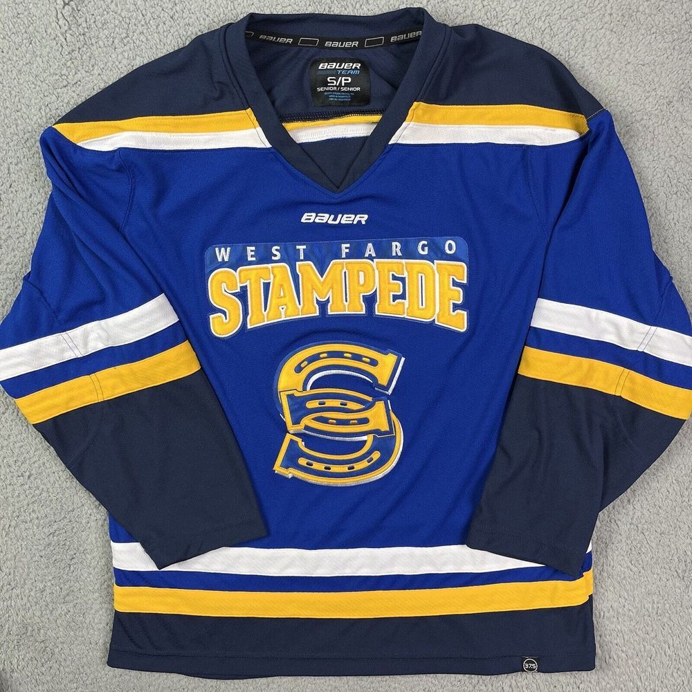 West Fargo Stampede Hockey Jersey High School North Dakota ND Bauer‎ Team